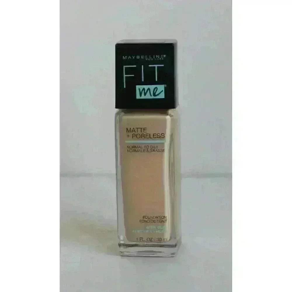 Maybelline Fit Me Matte & Poreless Liquid Foundation Makeup - 102 Fair Porcelain